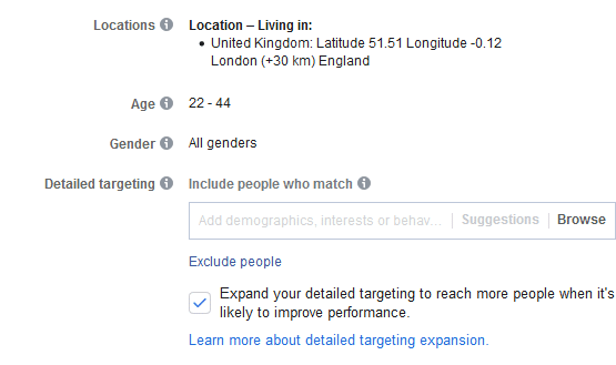 Detailed Facebook Targeting